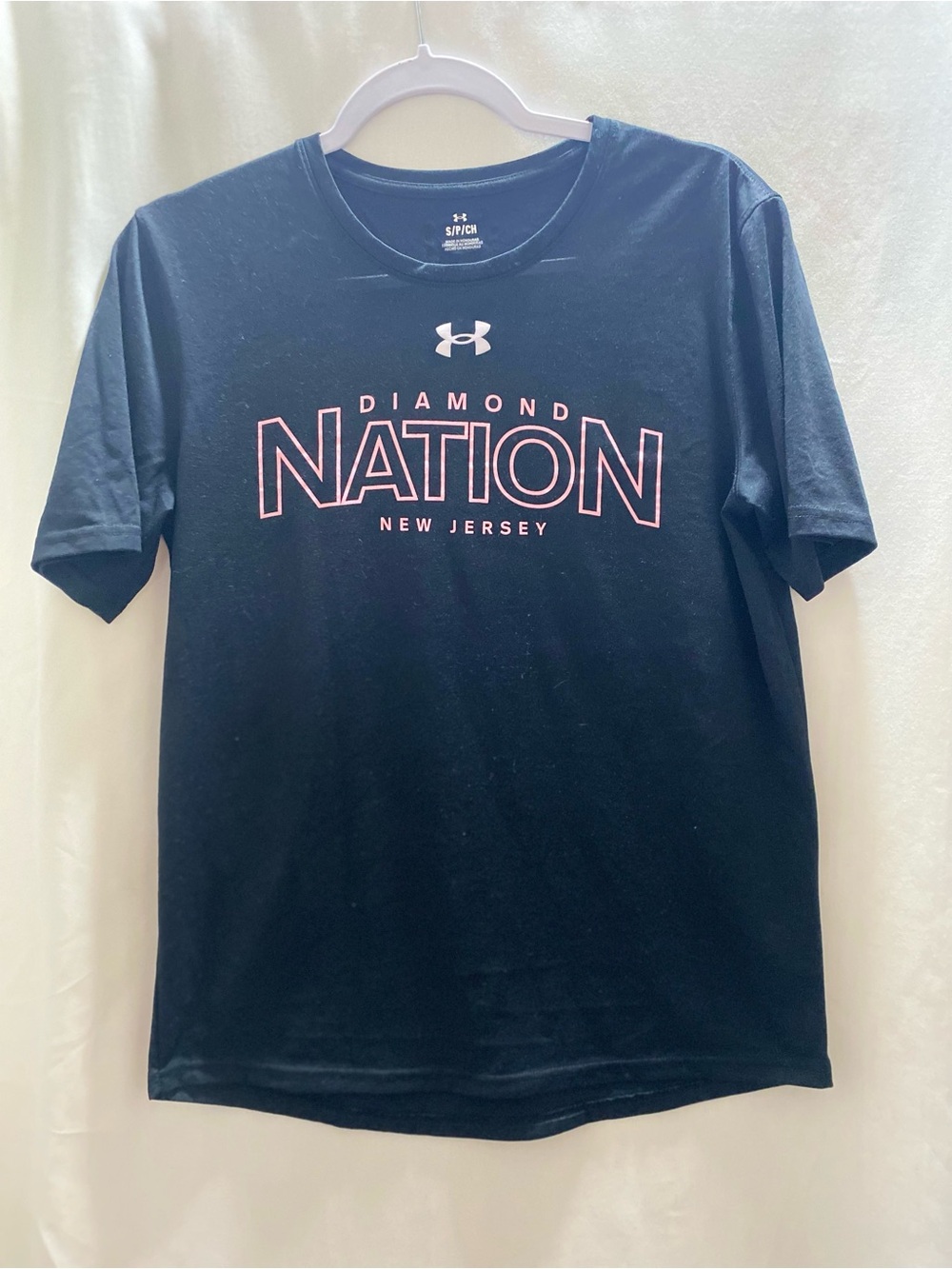 Under Armour Diamond Nation Men's Graphic Logo Crew Neck Tee Black Size Small